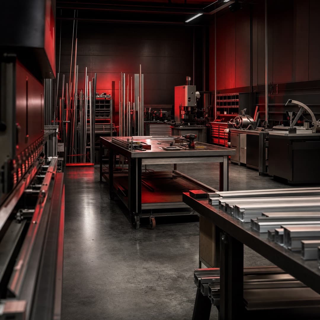 Interno della nostra officina di insegnistica