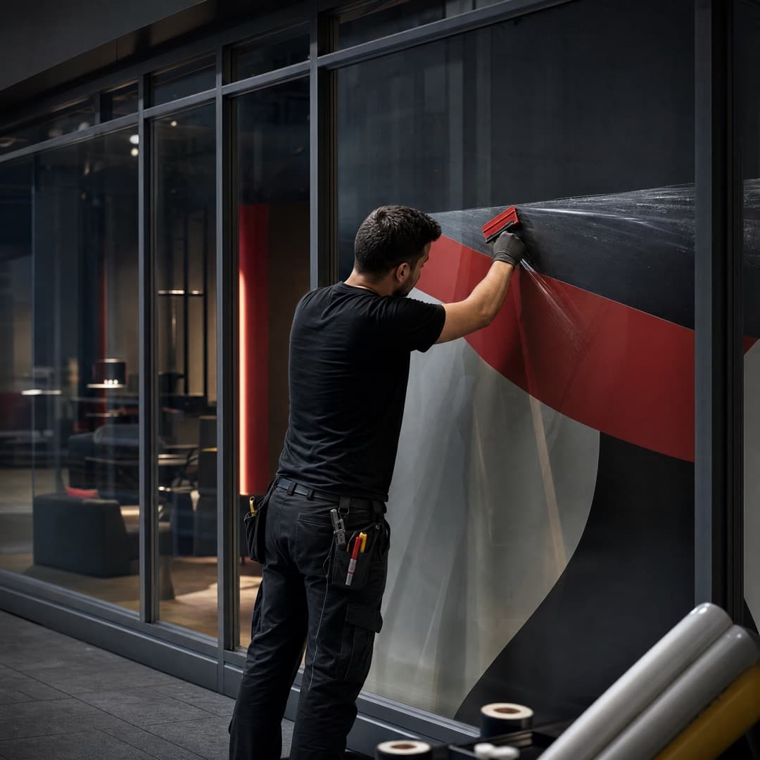 Vetrofanie e decorazioni — realizzazione Gico Insegne